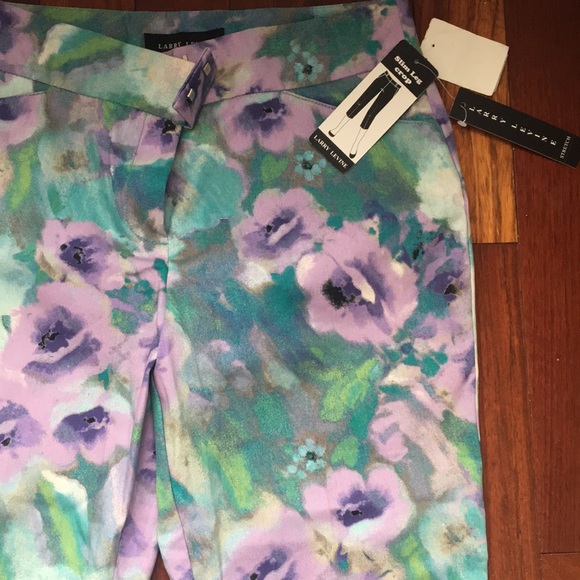 LARRY LEVINE Slim Leg Crop Pants Size 8 - Picture 3 of 9